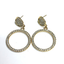 Load image into Gallery viewer, Diamonds all Around Dangle Earring
