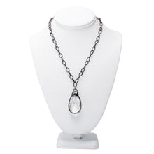 Load image into Gallery viewer, Crystal Teardrop Hematite Necklace
