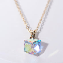 Load image into Gallery viewer, Swarovski Cube Necklace
