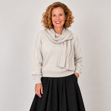 Load image into Gallery viewer, The Luxe Crew Neck Sweater with Scarf
