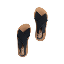 Load image into Gallery viewer, The Cross Over Wedge Strap Sandals by Yellow Box
