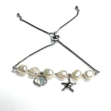 Load image into Gallery viewer, My Heart Is at the Ocean Fresh Water Pearl Bracelet
