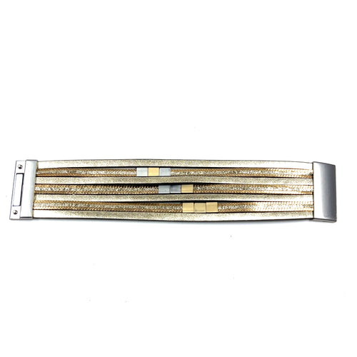 Metallic Triple Force Magnetic Bracelet