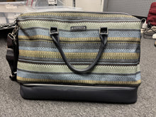 Load image into Gallery viewer, Checkered Embossed Faux Leather Drop Bottom Duffel By Ellen Tracy
