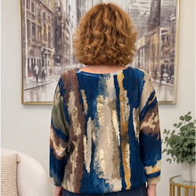 Load image into Gallery viewer, Fall Abstract Loose Knit Sweater
