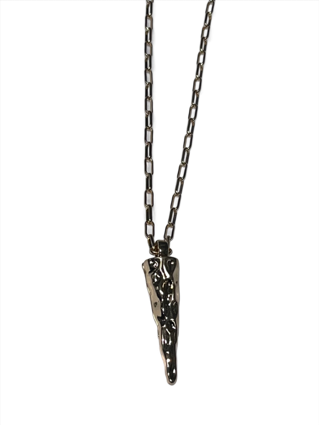 Sophisticated Spike Chain and Pearl Long Necklace