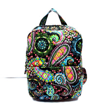 Load image into Gallery viewer, Paisley Quilted Backpack
