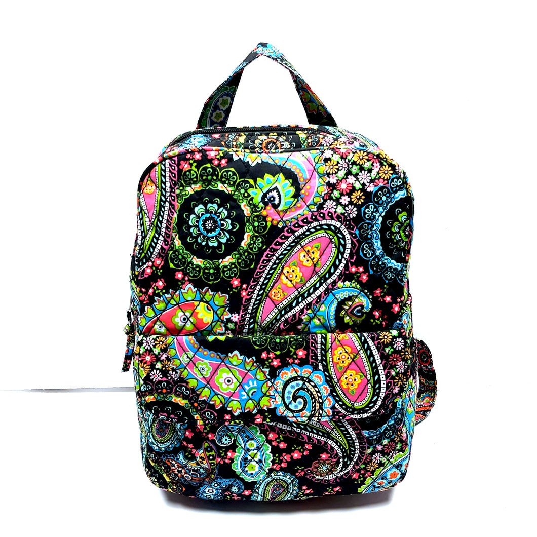 Paisley Quilted Backpack