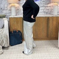 Load image into Gallery viewer, Flair For The Dramatics Vegan Leather Pant
