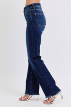Load image into Gallery viewer, Dark Denim Straight Mid Rise Jeans by Judy Blue
