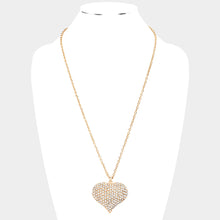 Load image into Gallery viewer, All My Love Large CZ Heart Necklace
