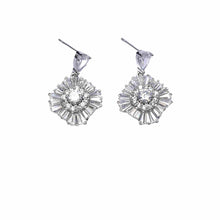 Load image into Gallery viewer, Light Tunnel Cubic Zirconia Dangle Earrings
