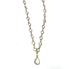 Load image into Gallery viewer, Crystal By the Yards Teardrops Short Necklace
