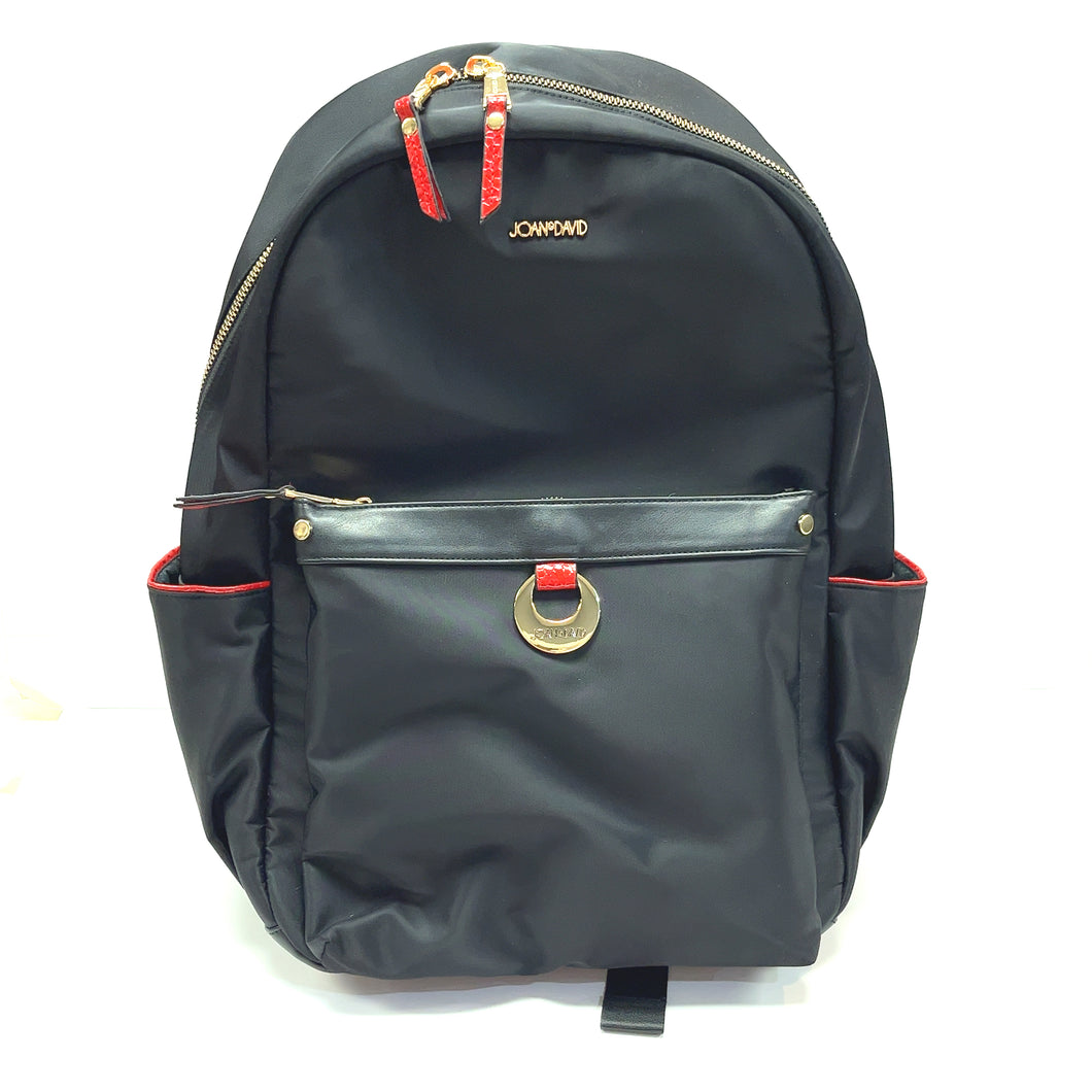 Nylon Traveler Backpack with Red Trim