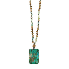 Load image into Gallery viewer, Pressed Magic Semi Precious Long Necklace
