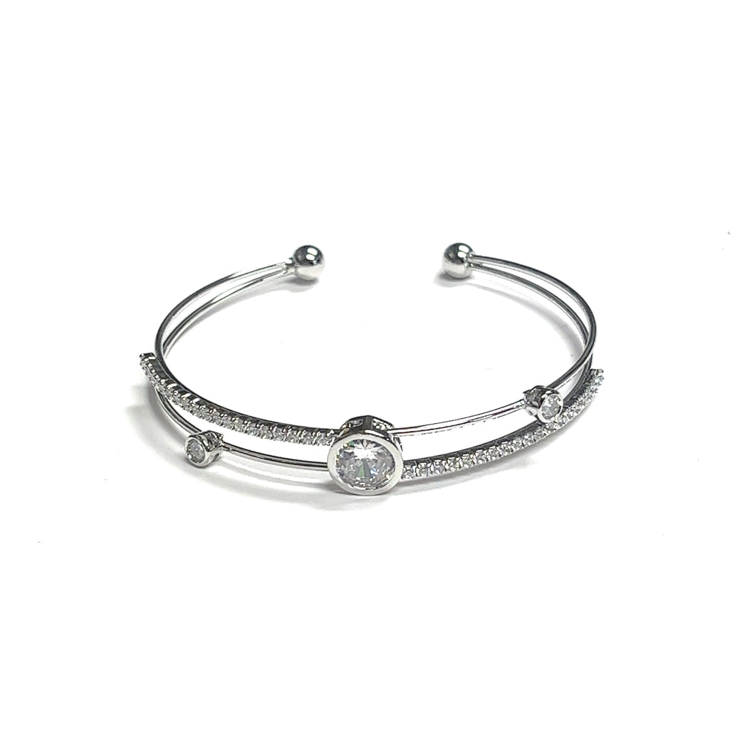 Center of The Universe Crystal Cuff Bangle