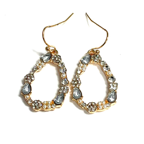 Embellished Teardrop Earrings