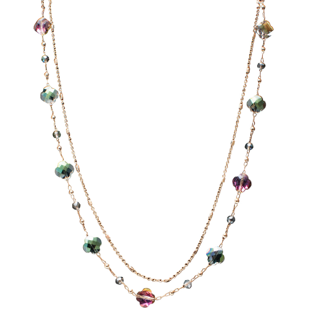 Sprinkle of Sparkle Floret Crystal Necklace