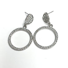 Load image into Gallery viewer, Diamonds all Around Dangle Earring

