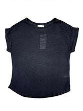 Load image into Gallery viewer, Fancy Cuff Sleeve Round Neck Tee
