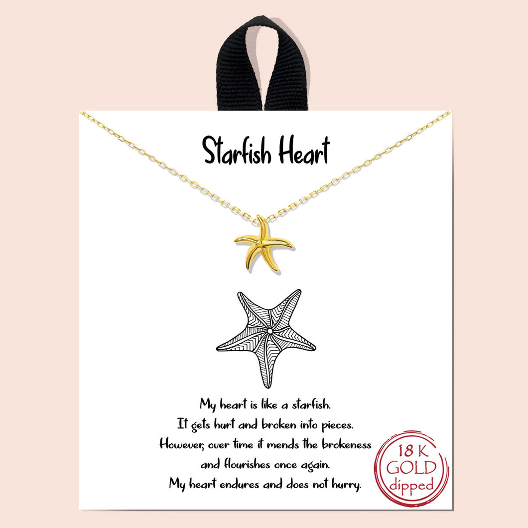 Sweet & Simple - Starfish Heart Necklace