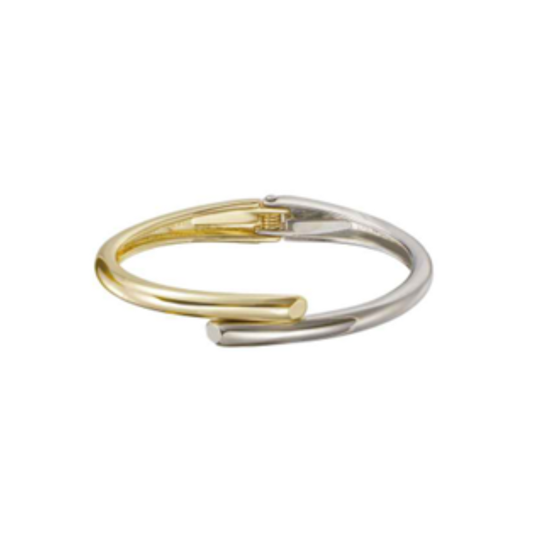 Overlapping Style Bangle Bracelet