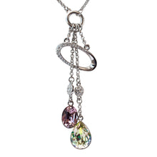 Load image into Gallery viewer, Through the Loop Swarovski Crystal Necklace
