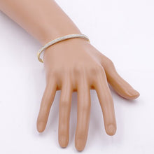 Load image into Gallery viewer, All Side Covered CZ Stainless Steel Bangle Bracelet
