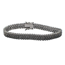 Load image into Gallery viewer, Offset Triple-Row Open Box Bracelet
