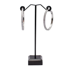 Load image into Gallery viewer, Round Edge Sparkle Hoops
