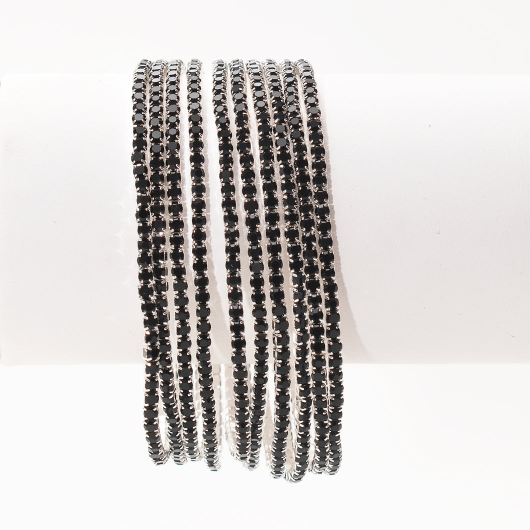 A Perfect 10 Stacking Crystal Stretch Bracelets