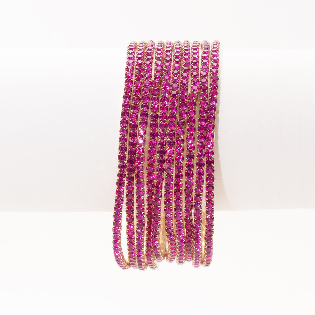 A Perfect 10 Stacking Crystal Stretch Bracelets