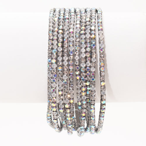 A Perfect 10 Stacking Crystal Stretch Bracelets