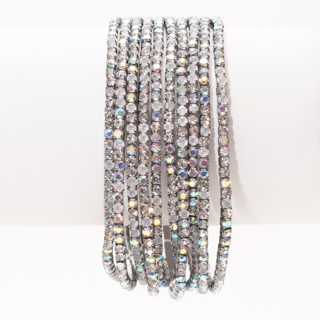 A Perfect 10 Stacking Crystal Stretch Bracelets