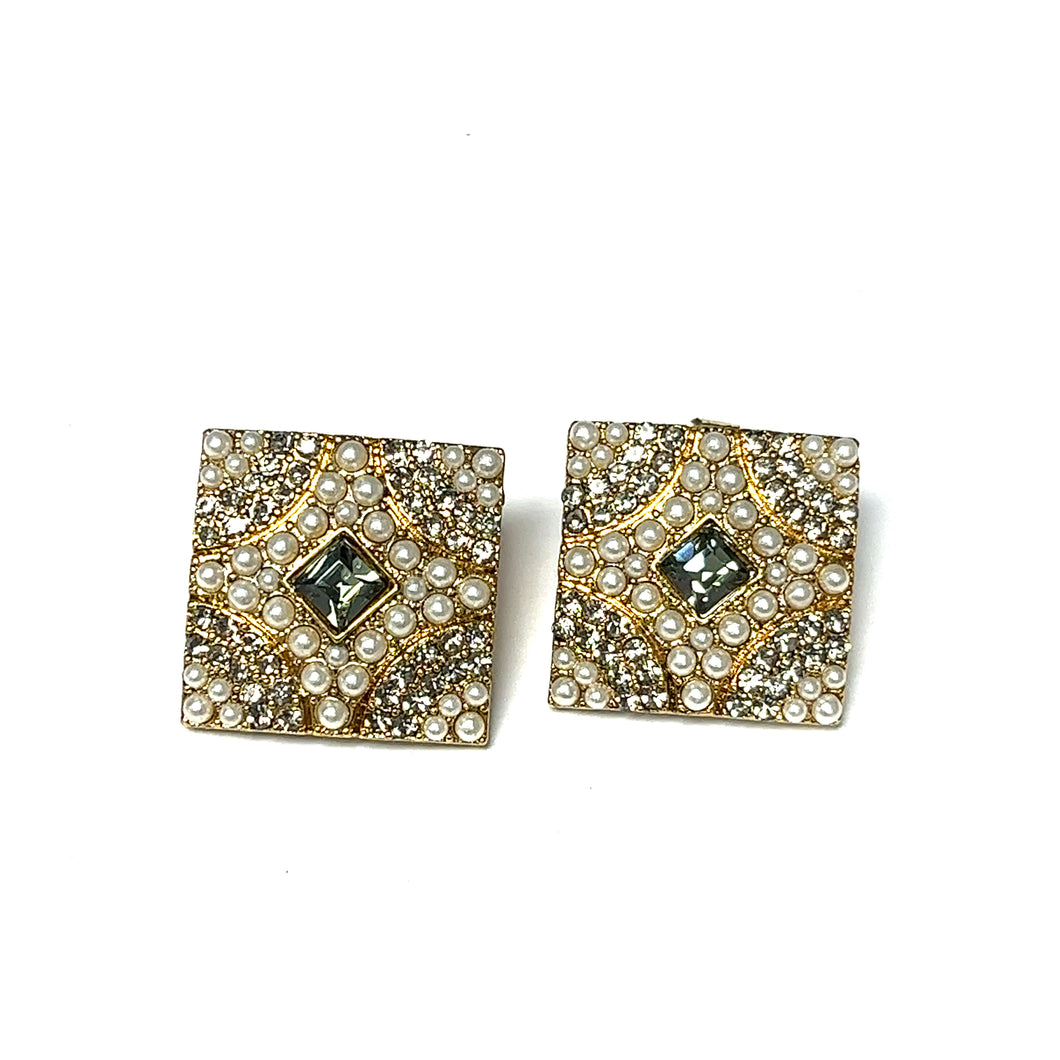 Fancy and Fabulous Square Earrings