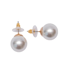 Load image into Gallery viewer, Classic Pearl Stud Earrings - 14mm
