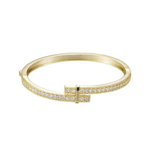 Load image into Gallery viewer, Cascading Diamond CZ Bangle
