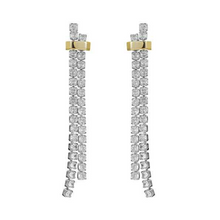 Load image into Gallery viewer, Cascading Diamond CZ Earrings
