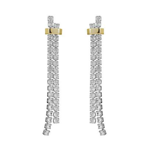 Cascading Diamond CZ Earrings