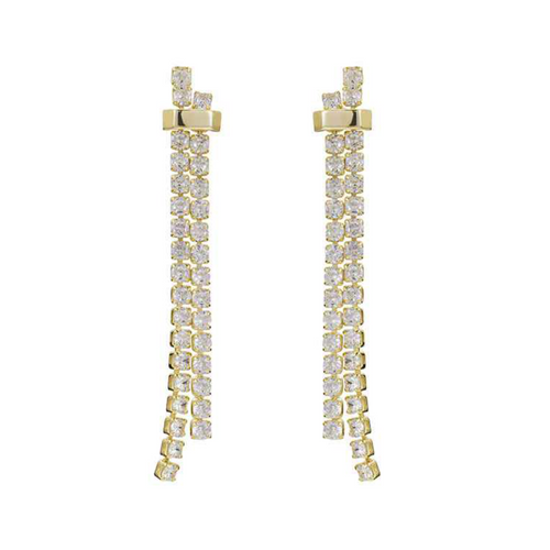 Cascading Diamond CZ Earrings