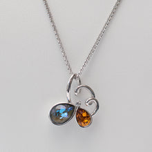 Load image into Gallery viewer, Crystals in Flight Butterfly Necklace
