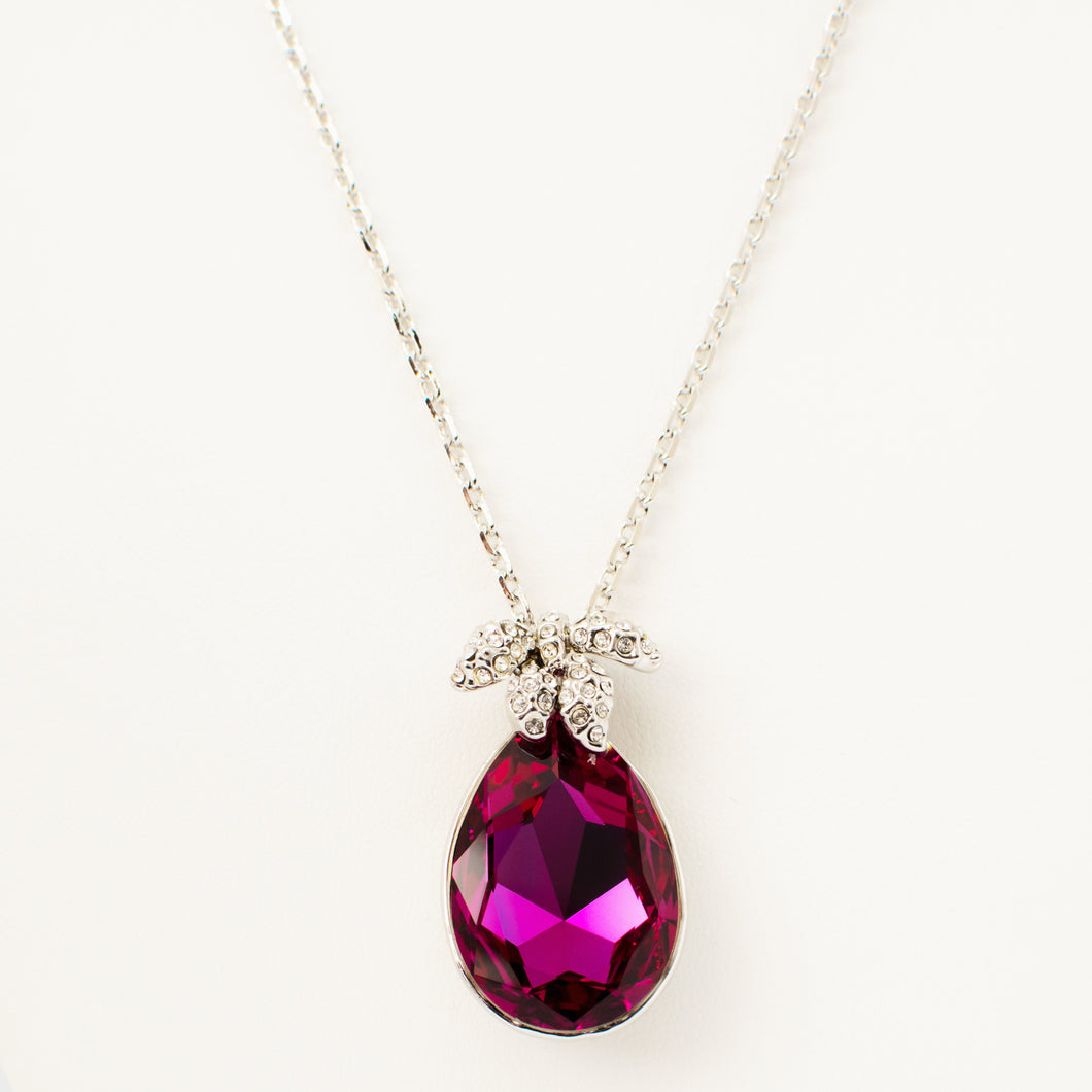 Fancy in Fuchsia Swarovski Crystal Necklace