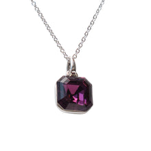 Load image into Gallery viewer, Amethyst Edge Crystal Necklace
