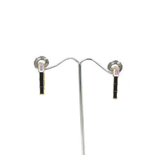 Load image into Gallery viewer, Crystals In Row Earrings
