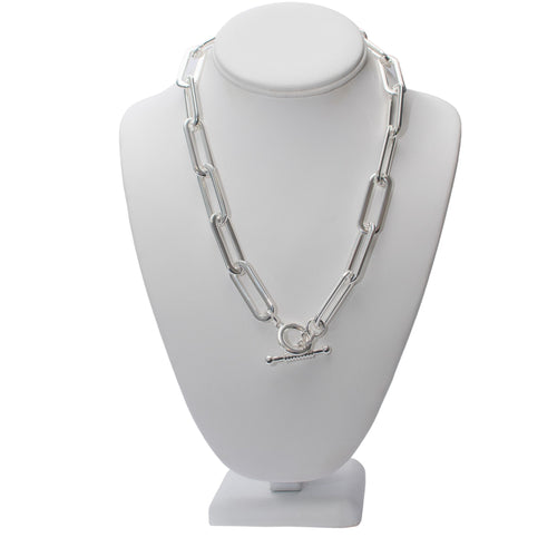 Large Paperclip Toggle Necklace