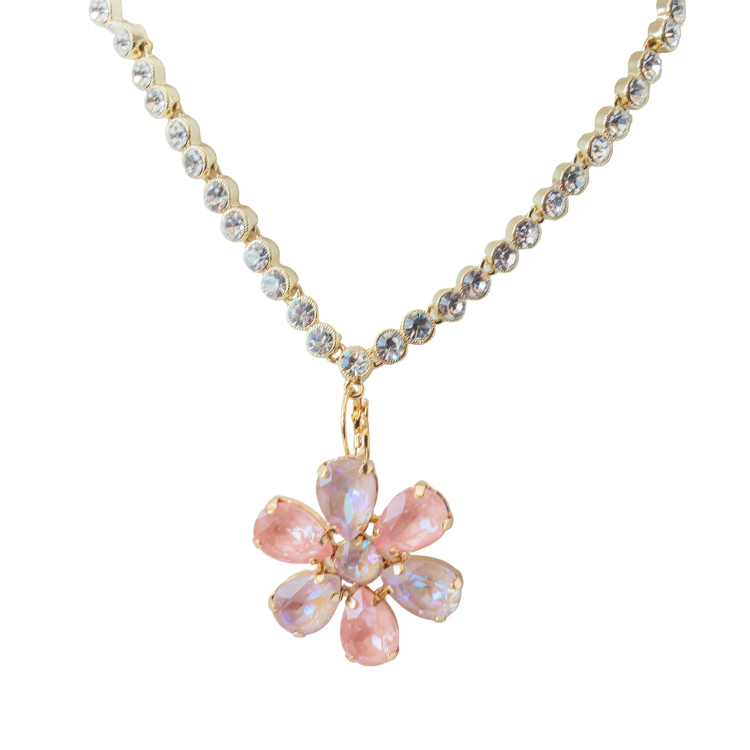 Royal Flower Swarovski Crystal Necklace
