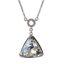 Load image into Gallery viewer, LV Swarovski Triangle Necklace

