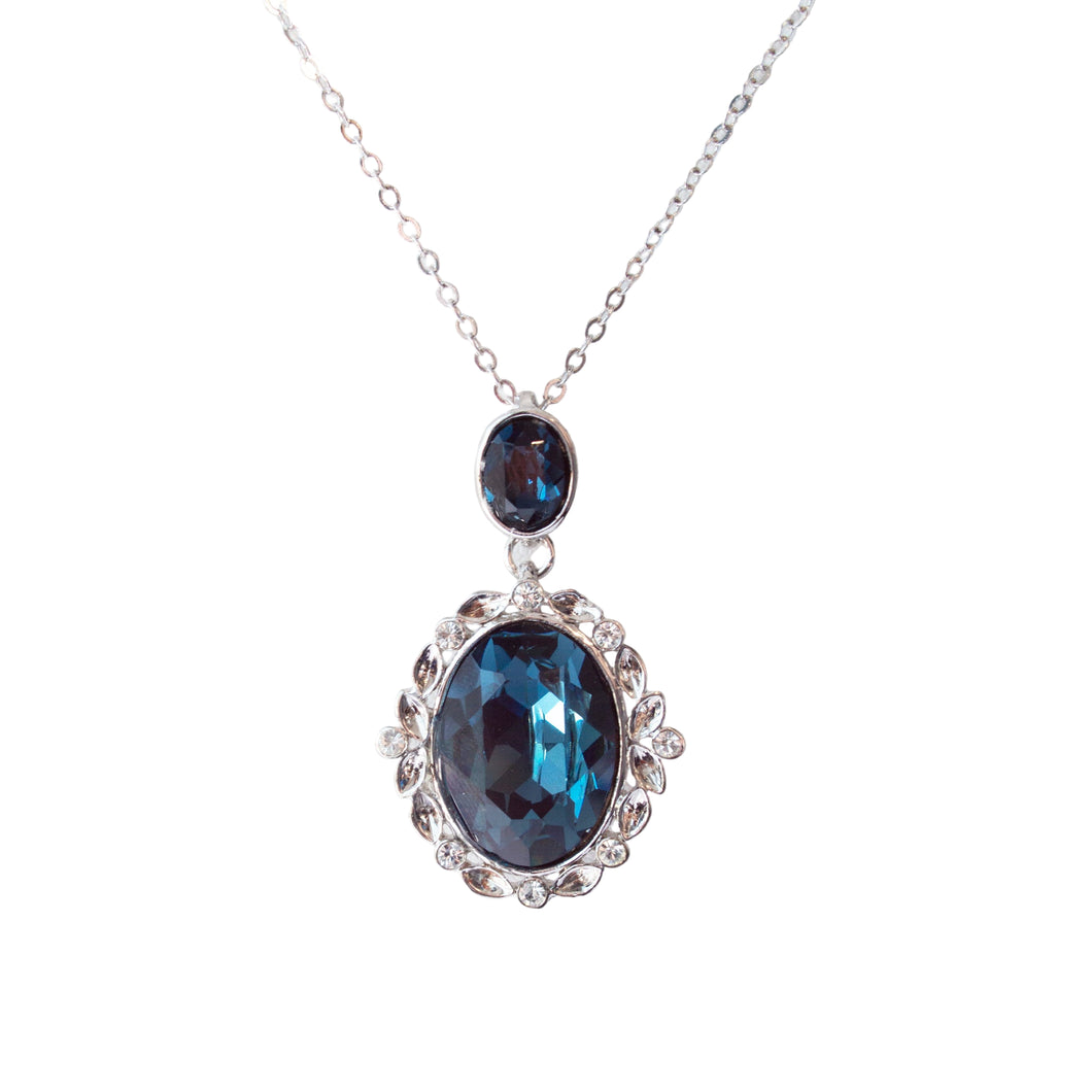 Midnight Mirror Crystal Necklace
