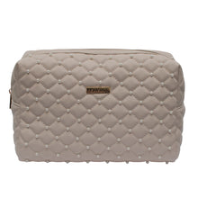 Load image into Gallery viewer, Pearl Quilted Makeup Bag
