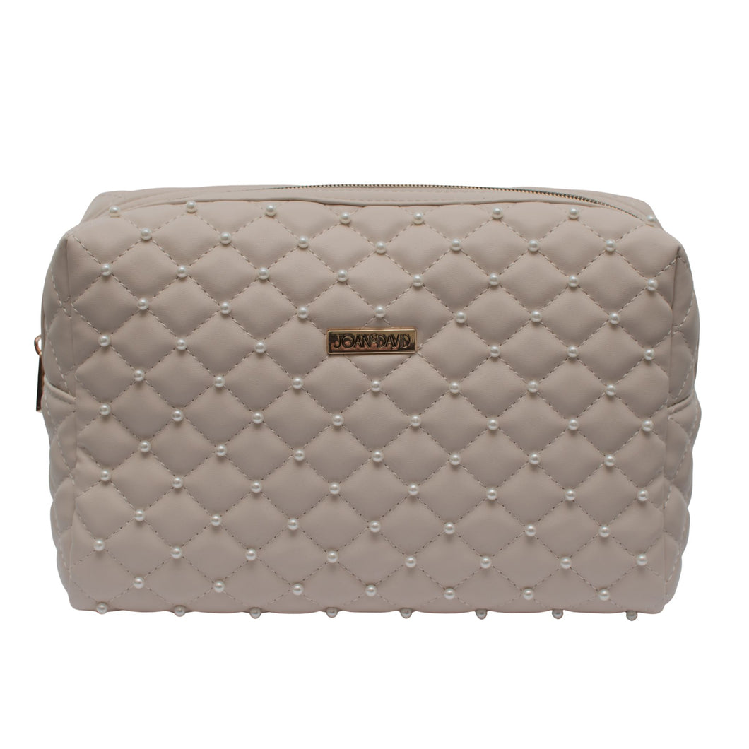 Pearl Quilted Makeup Bag
